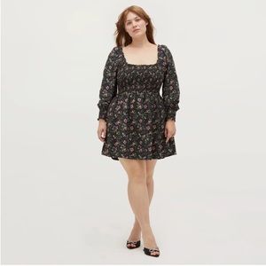 Hill House Home Nap Dress The Norah in Berry Multi Crepe S